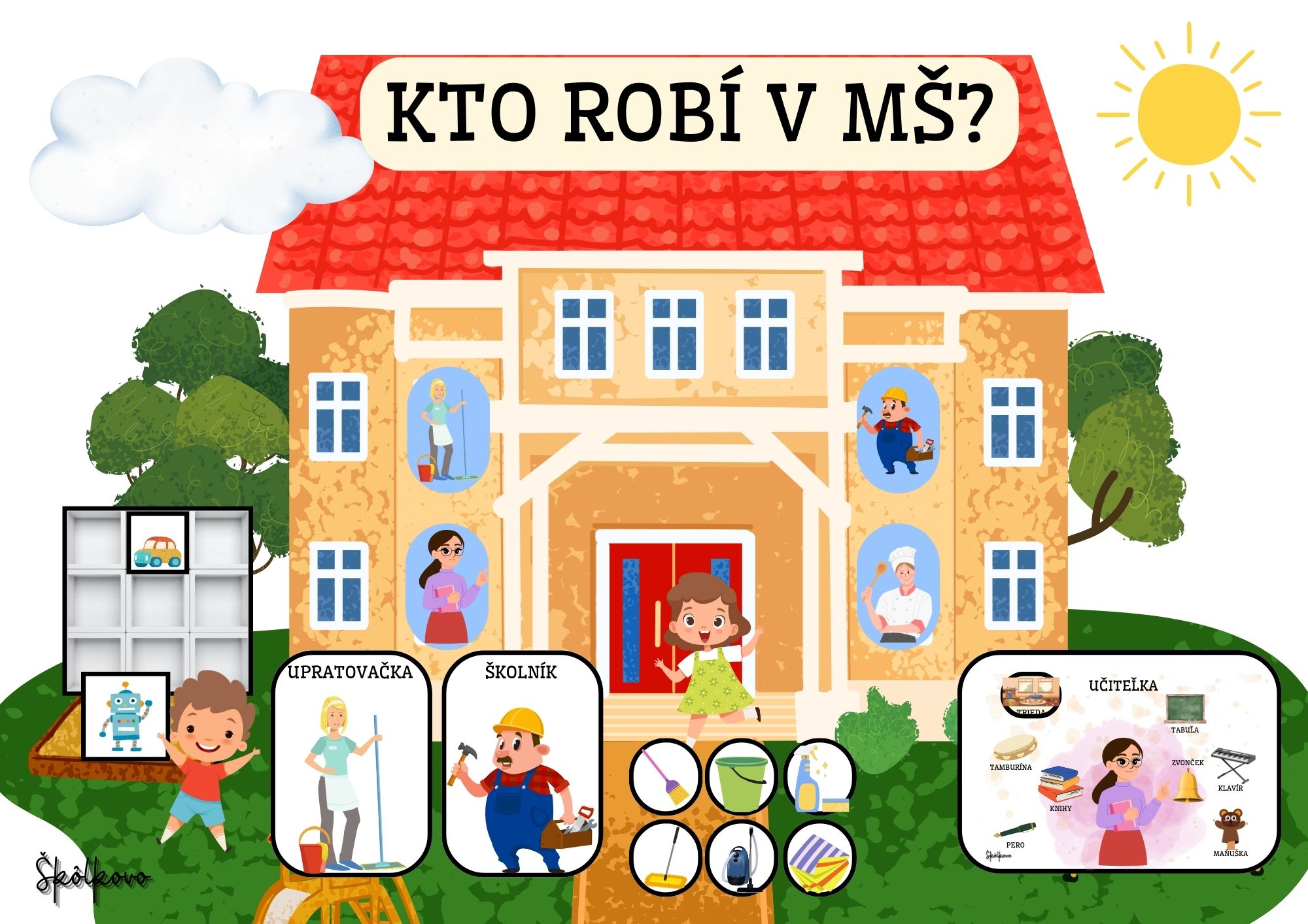 Kto robí v MŠ - Nepriradené k predmetu | UčiteliaUčiteľom.sk