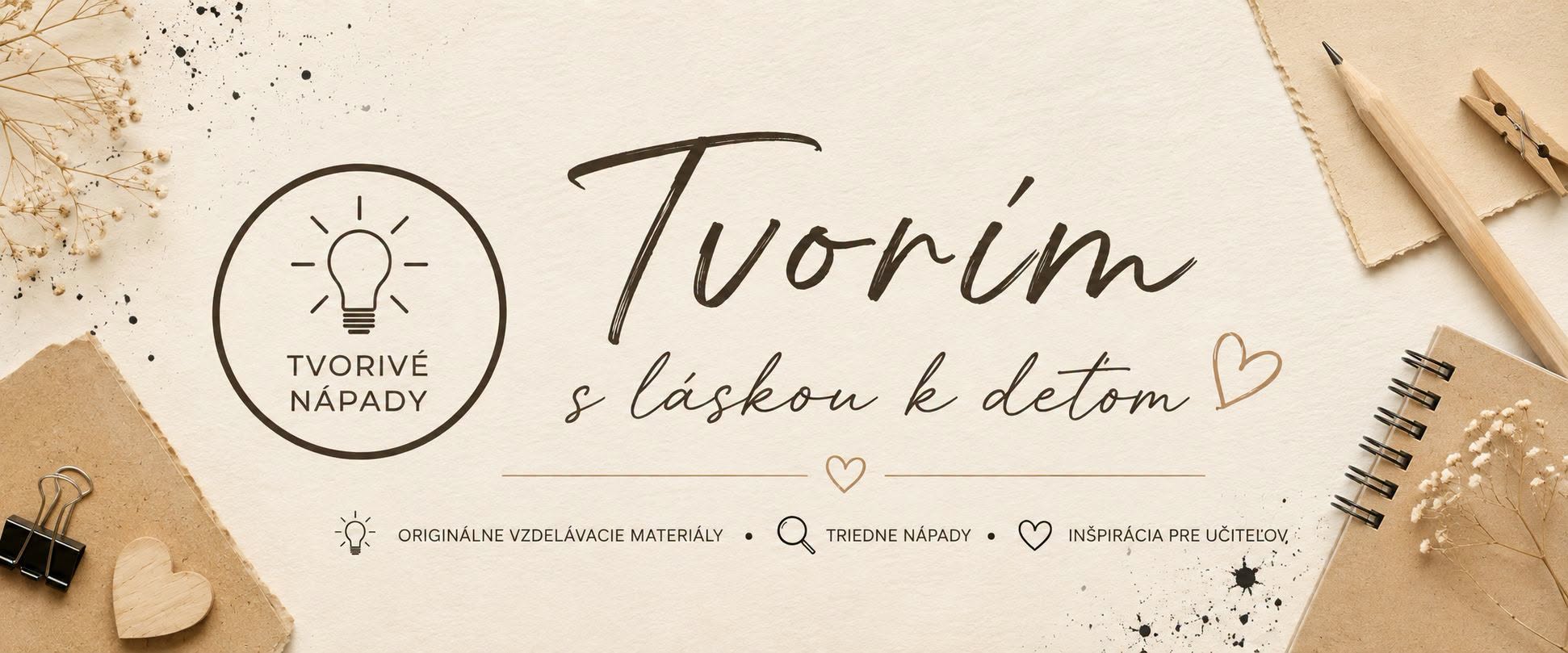 Tvorivé Nápady - profilový banner