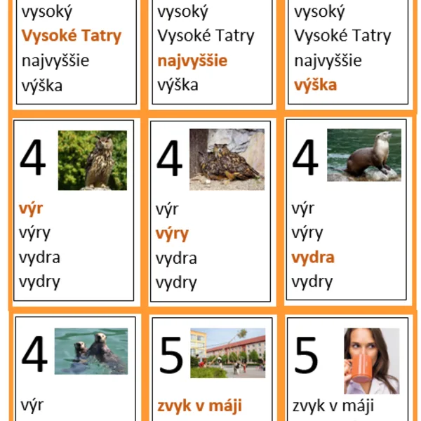 KVARTETO - Vybrané slová po V 1