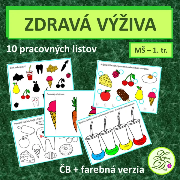 Zdravá výživa - pracovné listy 1