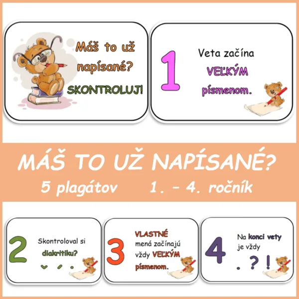 Máš to už napísané? SKONTROLUJ! 1