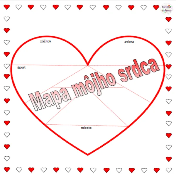 Mapa môjho srdca - aktivita nielen na Valentína 1
