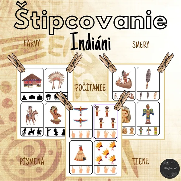 Indiáni, štipcovanie 1
