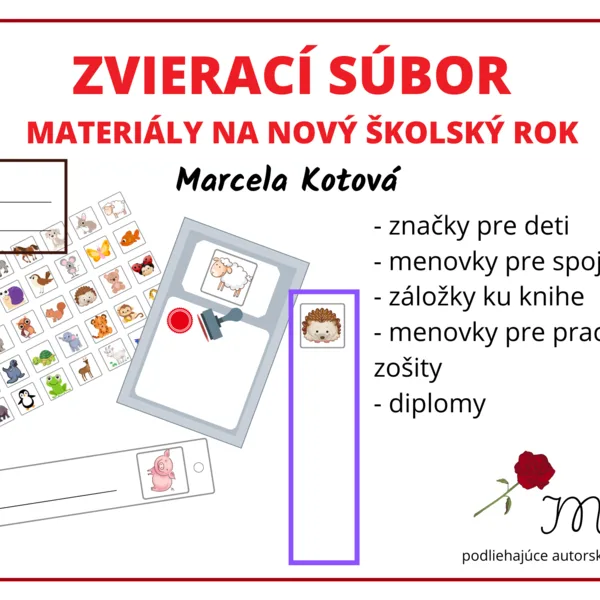 ZVIERACÍ SÚBOR   MATERIÁLY NA NOVÝ ŠKOLSKÝ ROK 1