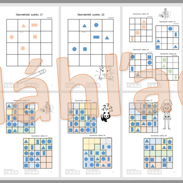 Geometrické sudoku 1