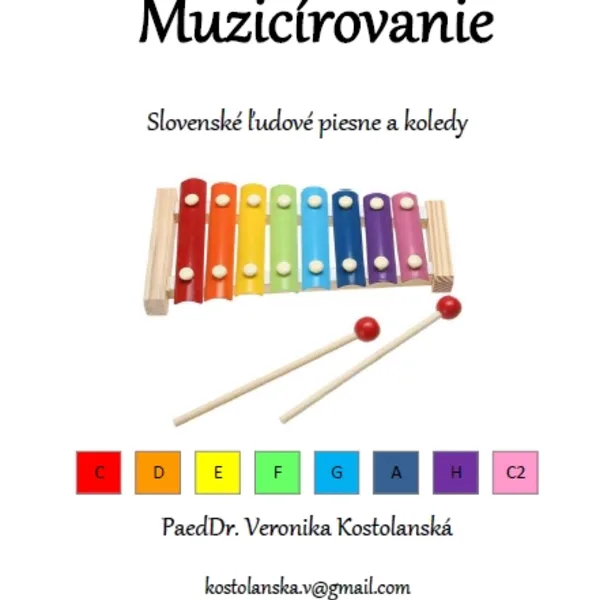 Slovenské ľudové piesne pre xylofón (farebná verzia B) 1