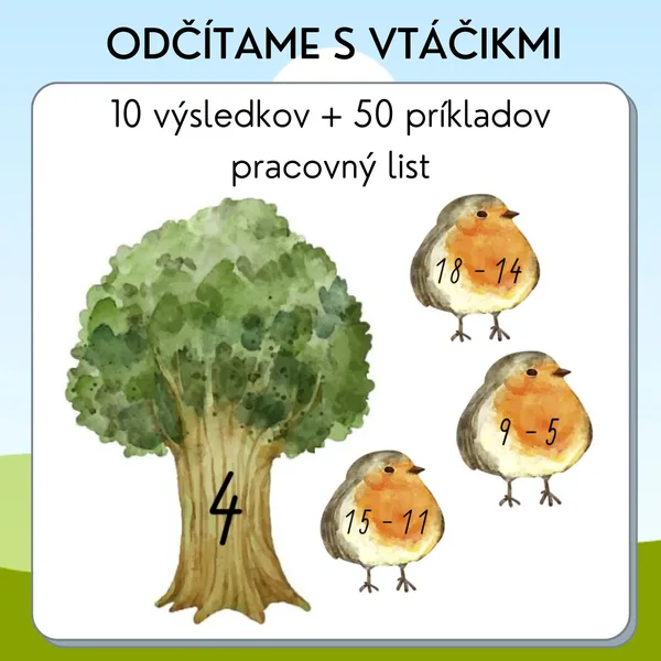 Odčítanie s vtáčikmi 1
