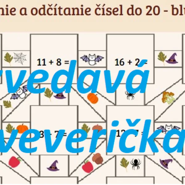 Sčítanie a odčítanie čísel do 20 - 2 bludiská  1