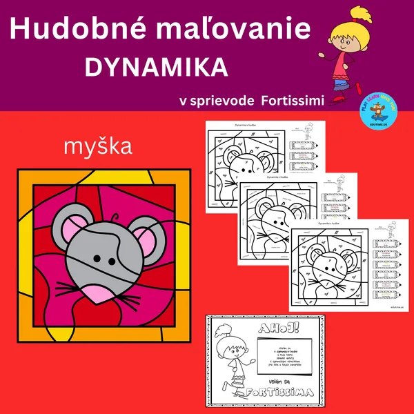 Hudobné maľovanie - dynamika - myška 1