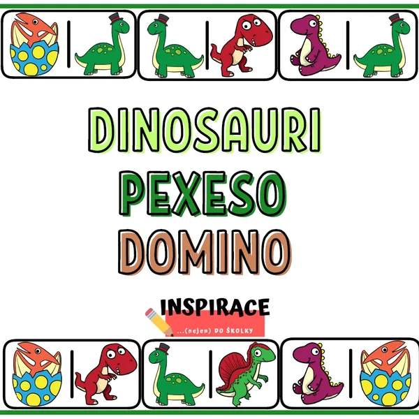 DINOSAURI - PEXESO - DOMINO 1