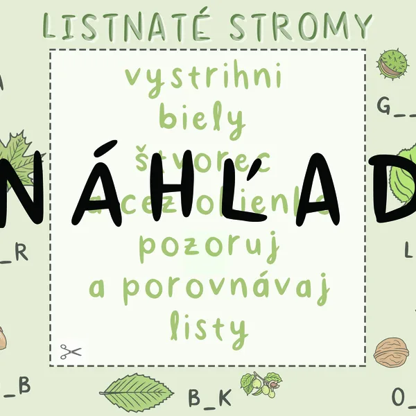 listnaté stromy 1