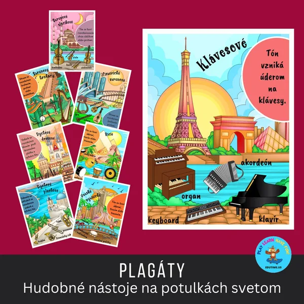 Hudobné nástroje na potulkách svetom - plagáty 1