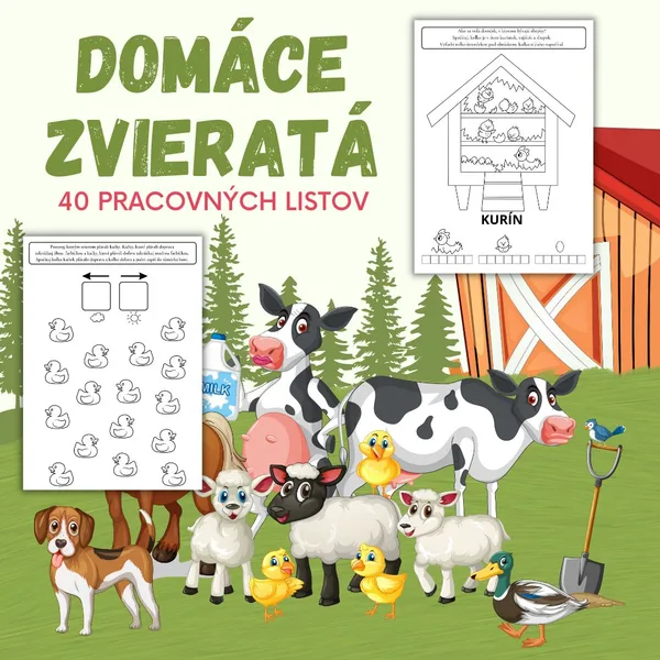 Domáce zvieratá - pracovné listy 1