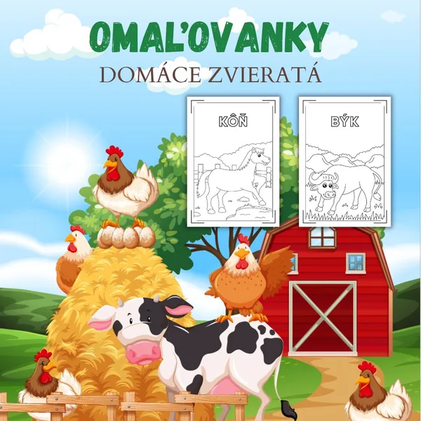 Domáce zvieratá - omaľovanky 1