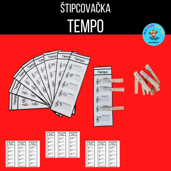 Tempo v hudbe - štipcovačka 1