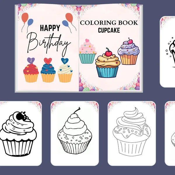 Omaľovanky - CUPCAKE BOOK 1