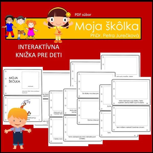 MOJA ŠKôLKA - interaktívna knižka pre deti 1