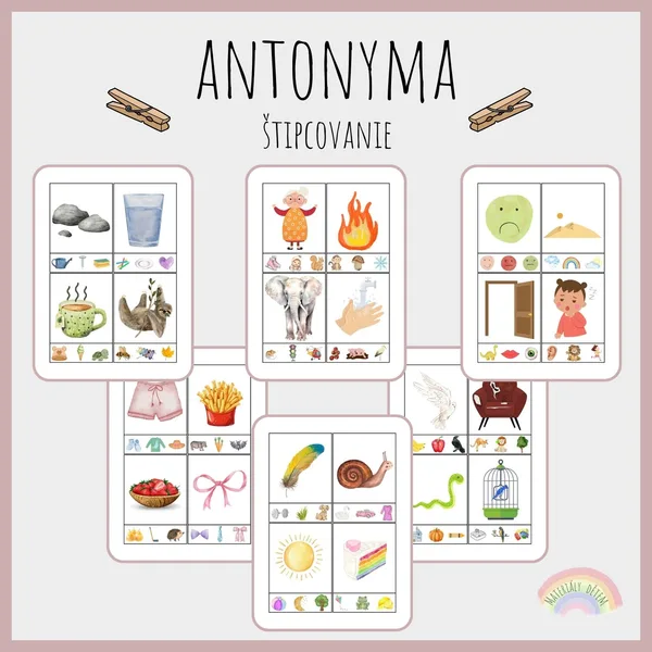 Antonyma, štipcovanie 1