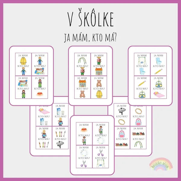 Ja mám, kto má? V škôlke 1