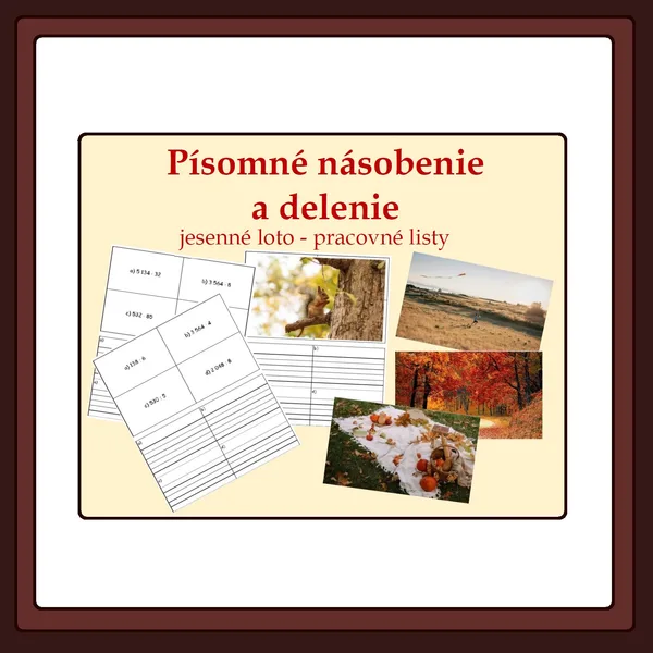Písomné násobenie a delenie - loto 1