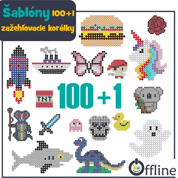 Šablóny na zažehľovacie korálky 1