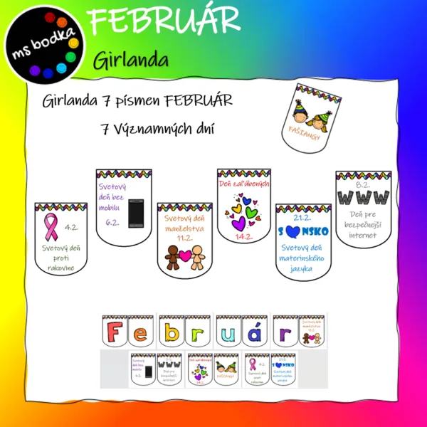 Február girlanda 1