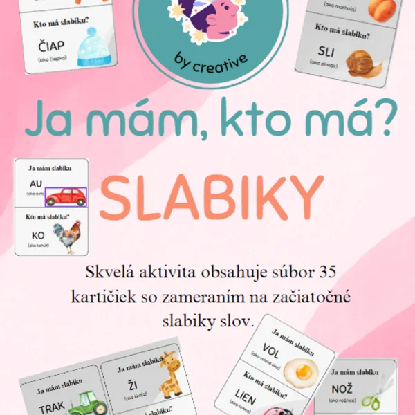 SLABIKY-Ja mám, kto má? 1