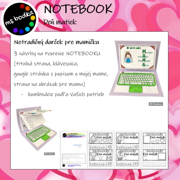 Deň matiek NOTEBOOK pre mamičku 1