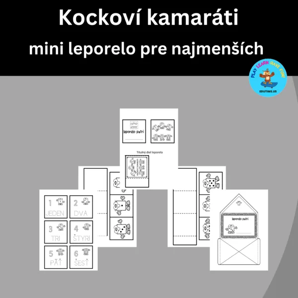 Kockoví kamaráti - mini leporelo pre najmenších 1