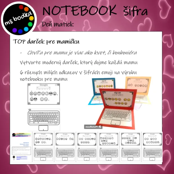 Deň matiek NOTEBOOK šifrovaný odkaz 1