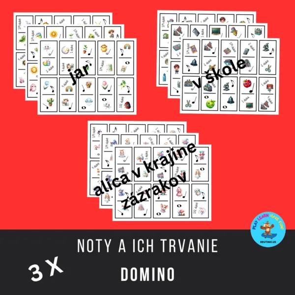 Noty a ich trvanie - domino 1