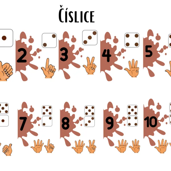 Čísla, Číslice hnedé 1
