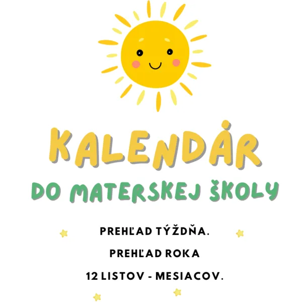 Kalendár do materskej školy 1