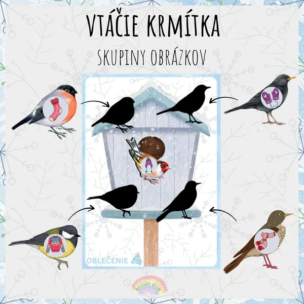 Vtáčie krmítka, skupiny obrázkov 1