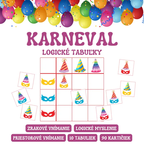 KARNEVAL - logické tabuľky 1