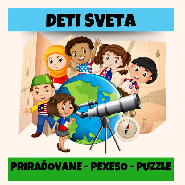 Deti sveta - priraďovanie, pexeso, triedenie 1