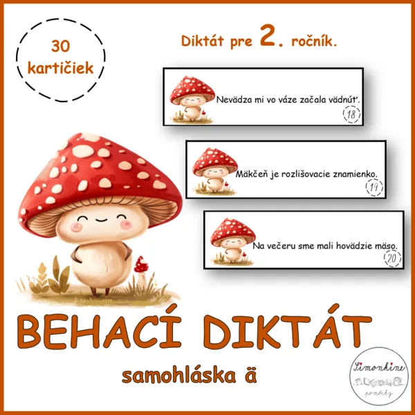 Behací diktát - samohláska ä 1