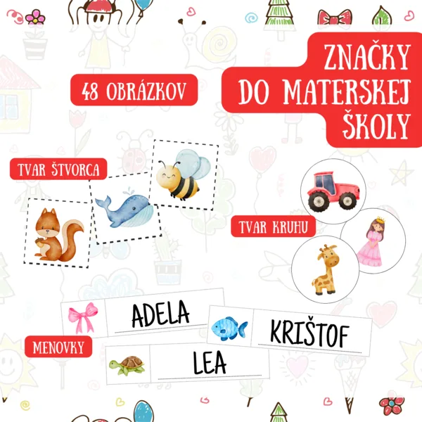Značky do materskej školy 1