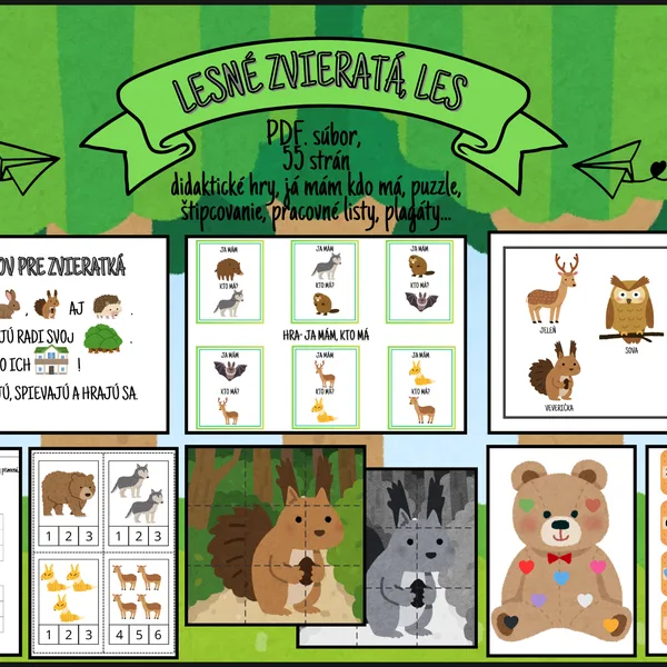 Lesné zvieratá, les🌳🦉 1