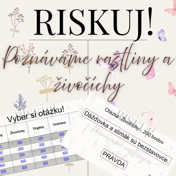 RISKUJ! - Poznávame rastliny a živočíchy 1