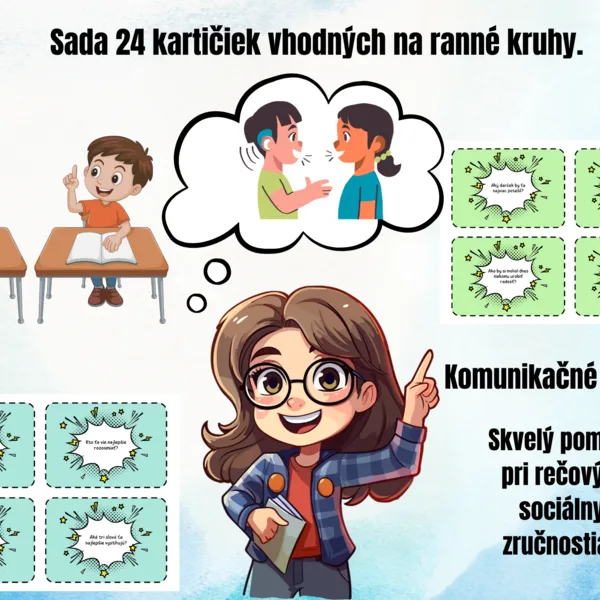Kartičky na ranné kruhy (komunikačné kartičky) 1