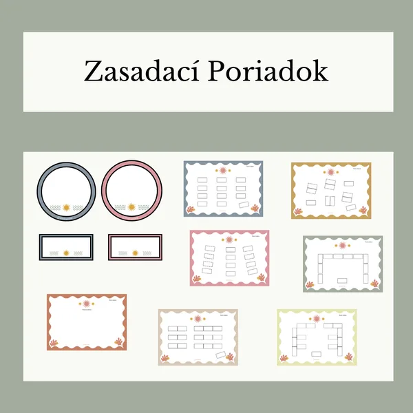 Zasadací poriadok triedy 1