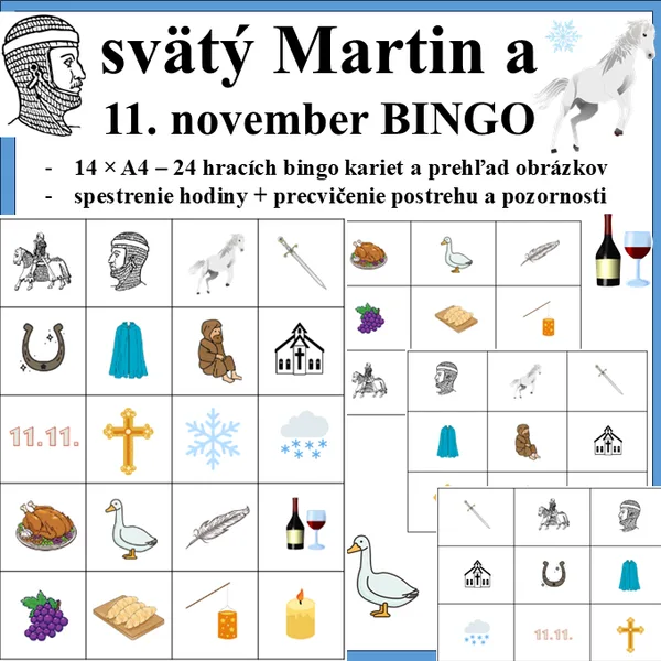 Svätý Martin bingo 1