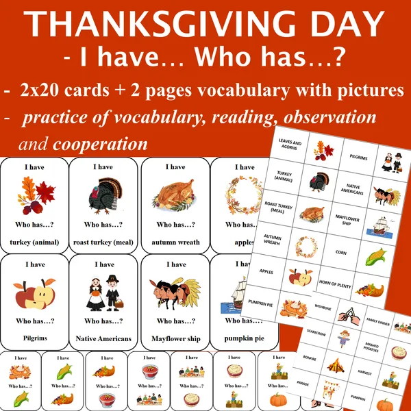 Thanksgiving Day I have Who has 1