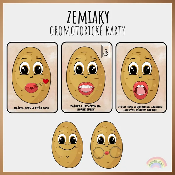🥔Zemiaky, oromotorické karty🥔 1