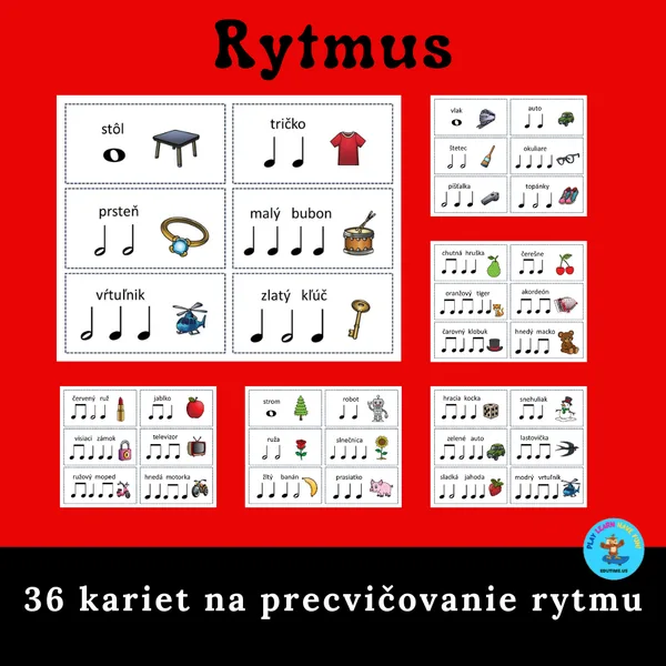 Rytmus s obrázkami - karty 1