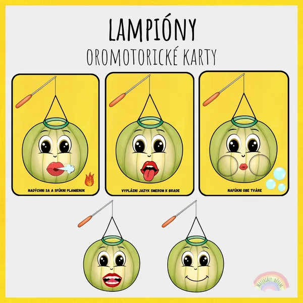 💛Lampióny, oromotorické karty💛 1