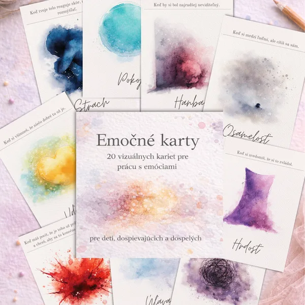 Emočné karty - 20 vizuálnych kariet pre prácu s emóciami 1