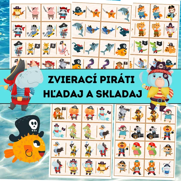 Zvierací piráti: hľadaj a skladaj 1