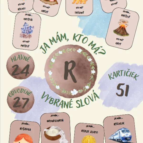 Vybrané slová po R- Ja mám, kto má? 1